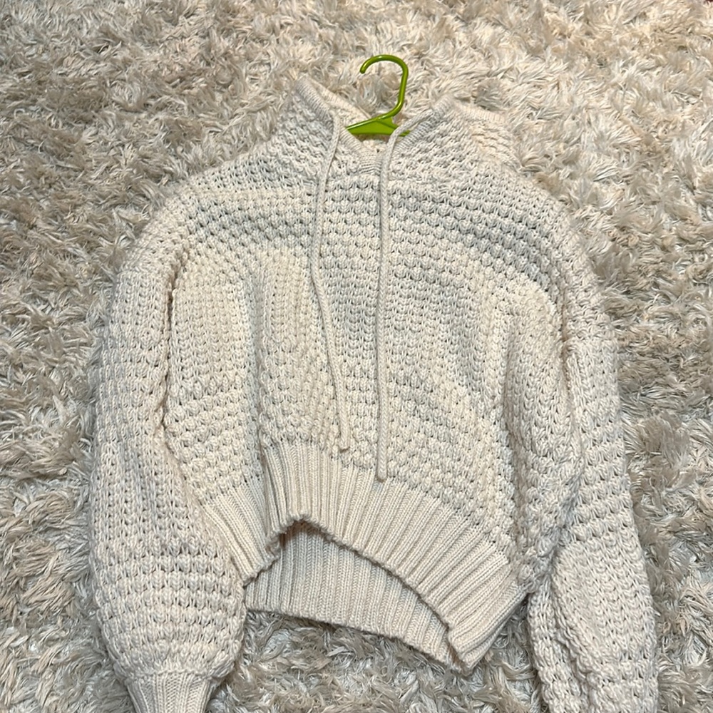 chunk knit sweater